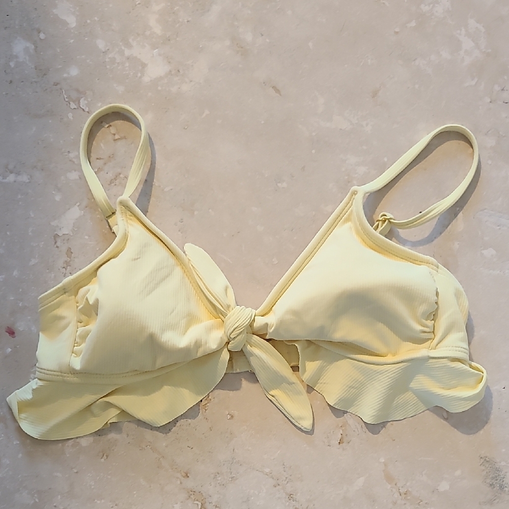Xhilaration Sunny Yellow Bikini Top